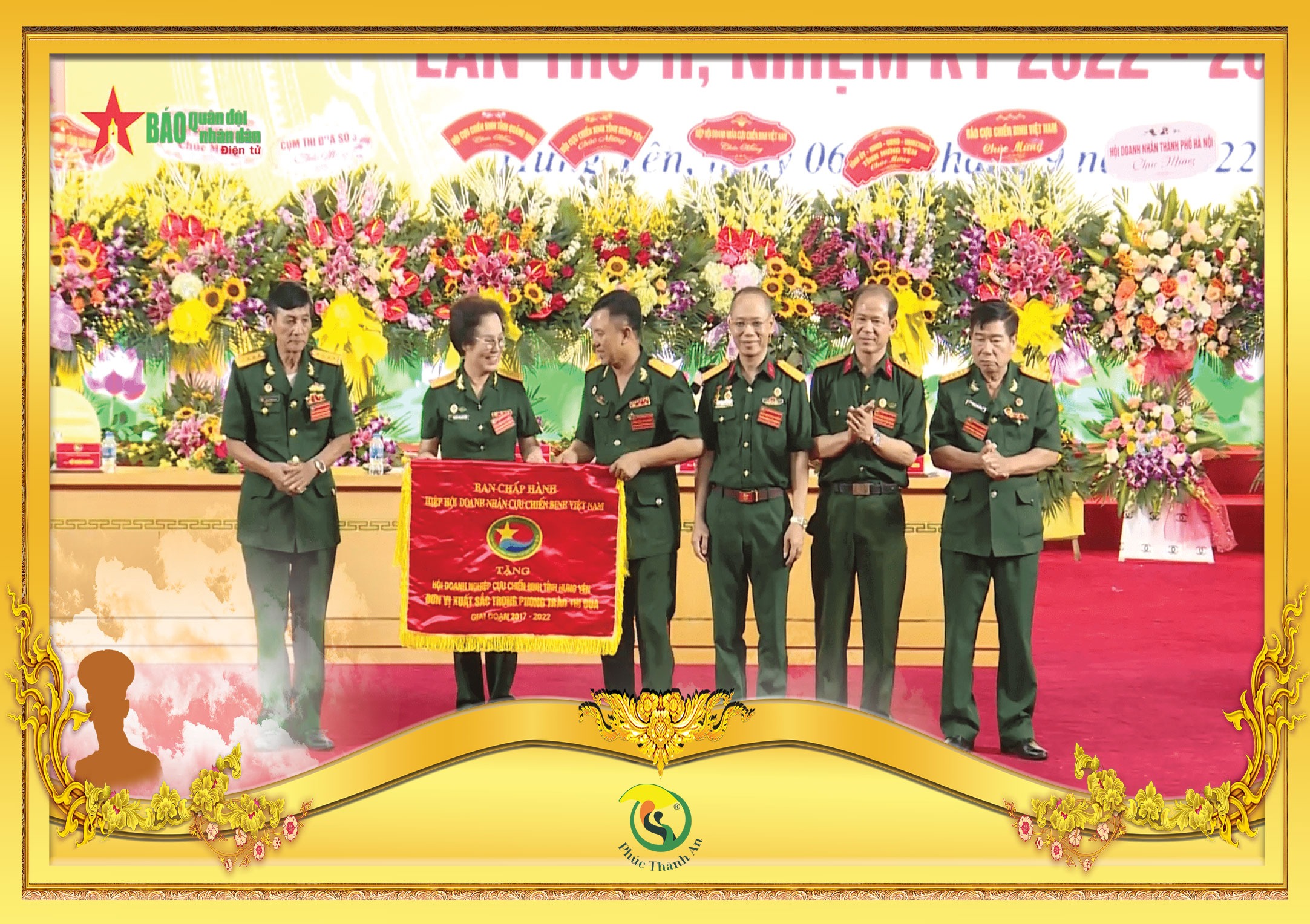 Chủ tịch Tập đoàn dược phẩm Phúc Thành An Việt Nam dự đại hội Hội Cựu chiến binh tỉnh Hưng Yên